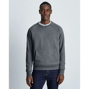 Everlane The Track Crewneck Sweatshirt In Grey Mens Size Large Organic Cotton